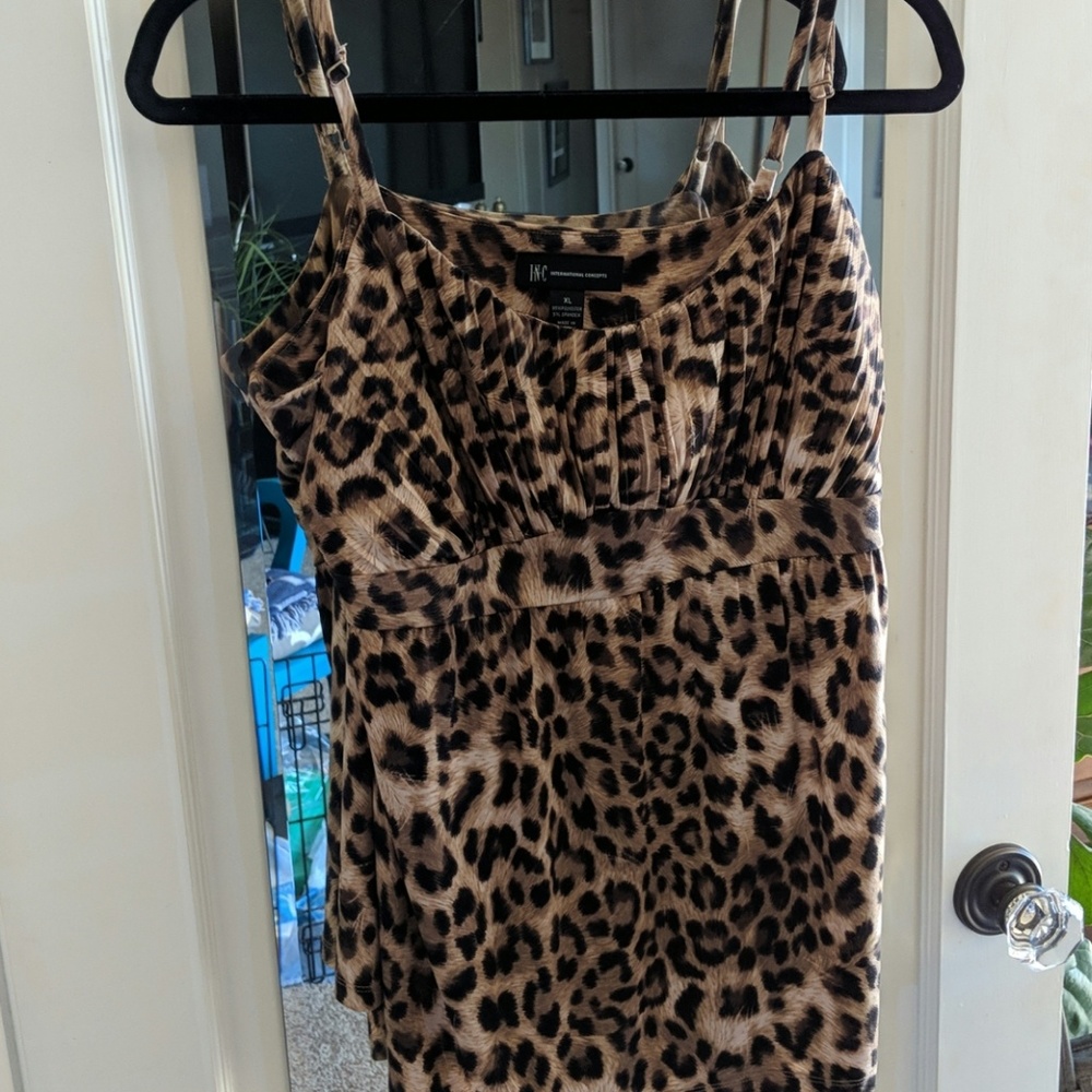 Animal print tank